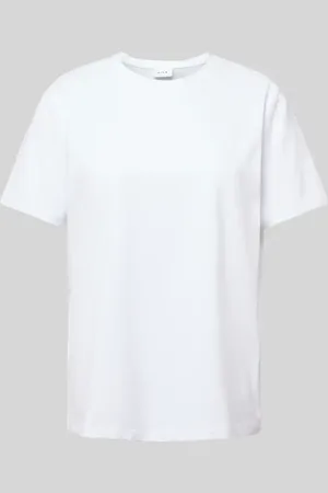 VILA T-Shirt mit geripptem Rundhalsausschnitt Modell 