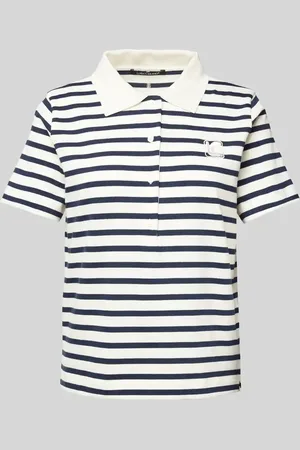 Luisa Cerano T-Shirt mit Hemdblusenkragen in , Größe 34