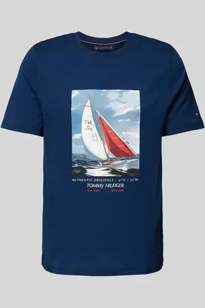 Tommy Hilfiger T-Shirt mit Motiv- und Label-Print in , Größe S