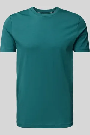 Christian Berg T-Shirt mit geripptem Rundhalsausschnitt in , Größe S