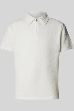 SELECTED Poloshirt mit kurzem Reißverschluss Modell 