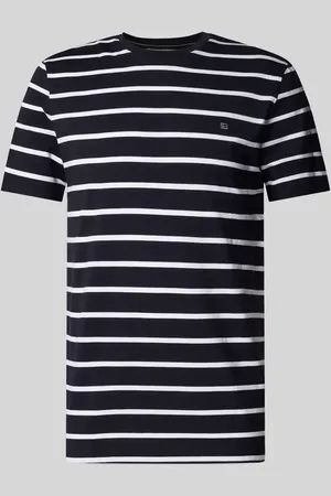 Christian Berg T-Shirt mit geripptem Rundhalsausschnitt in , Größe S