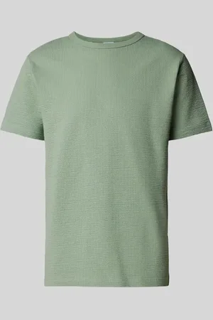 SELECTED T-Shirt mit geripptem Rundhalsausschnitt Modell 