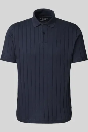 Marc O’ Polo Regular Fit Poloshirt aus Baumwoll-Mix-Jersey mit breiter Rippstruktur in , Größe L