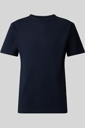 SELECTED T-Shirt mit geripptem Rundhalsausschnitt Modell 