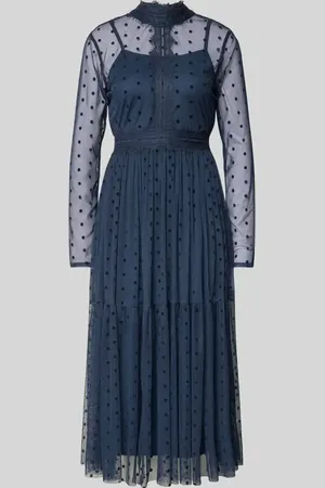 Lace & Beads Cocktailkleid mit Stehkragen in , Größe XXS
