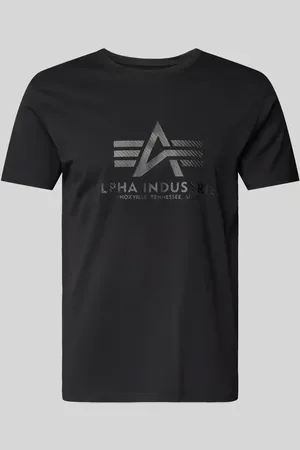 Alpha Industries T-Shirt mit Label-Print in , Größe S