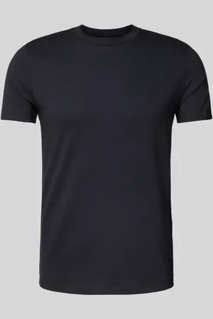 Emporio Armani T-Shirt mit geripptem Rundhalsausschnitt in , Größe L