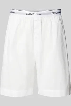 Calvin Klein Regular Fit Shorts mit elastischem Label-Bund in , Größe S