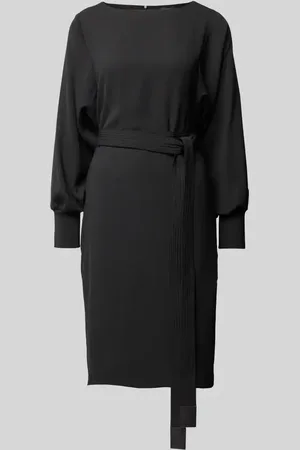 Emporio Armani Knielanges Kleid mit Bindegürtel in , Größe 38