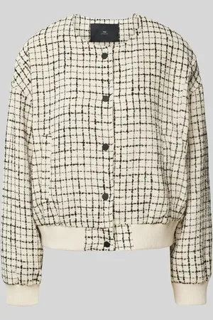 With Black Jacke mit Druckknopfleiste in , Größe L