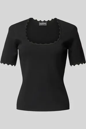 Emporio Armani T-Shirt mit Square-Neck-Ausschnitt in , Größe XS