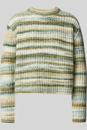 MANGO Strickpullover mit gerippten Abschlüssen in , Größe XS