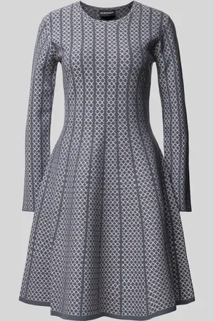Emporio Armani Knielanges Kleid mit Rundhalsausschnitt in , Größe 38