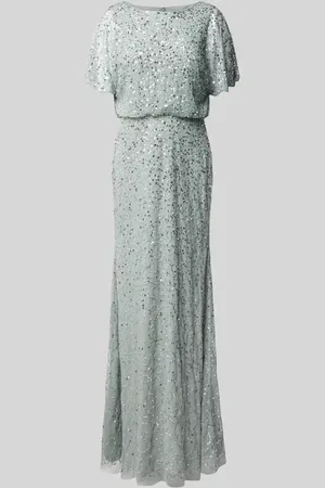 Christian Berg Abendkleid mit Rundhalsausschnitt in , Größe 32