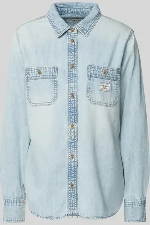 Guess Regular Fit Jeansbluse mit aufgesetzten Brusttaschen in , Größe S