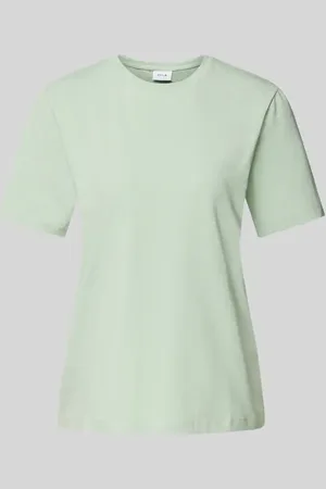 VILA T-Shirt mit geripptem Rundhalsausschnitt Modell 