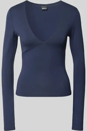 Gina Tricot Longsleeve mit V-Ausschnitt in , Größe XS