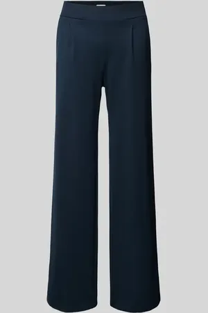 B YOUNG Wide Leg Stoffhose mit Bundfalten Modell 