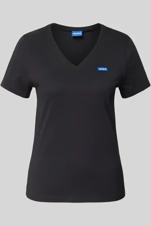 Hugo Blue T-Shirt mit Label-Stitching in , Größe XS