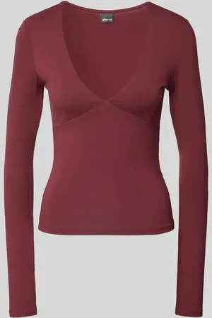 Gina Tricot Longsleeve mit V-Ausschnitt in , Größe XS