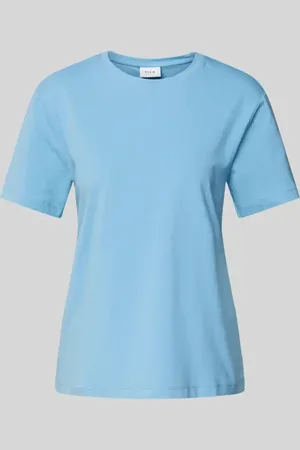 VILA T-Shirt mit geripptem Rundhalsausschnitt Modell 
