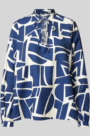 B YOUNG Relaxed Fit Bluse mit Schlüsselloch-Ausschnitt Modell 