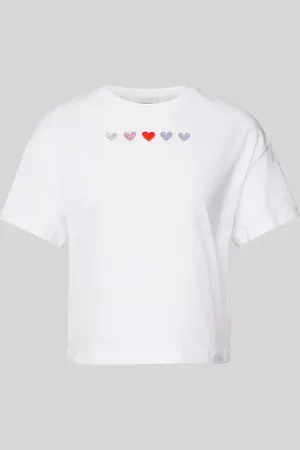 Rich & Royal T-Shirt mit Motiv-Stitching in , Größe L