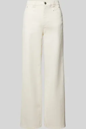 Oui Wide Leg Jeans mit Eingrifftaschen in , Größe 36