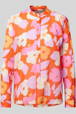 0039 Italy Regular Fit Bluse mit Stehkragen Modell 