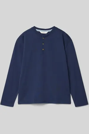 MANGO Longsleeve mit kurzer Knopfleiste in , Größe 128