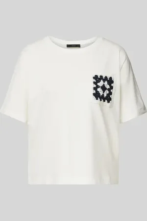 Oui T-Shirt mit Rundhalsausschnitt in , Größe 34