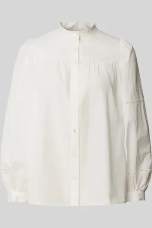 Max Mara Regular Fit Bluse mit Stehkragen Modell 