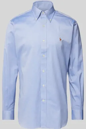 Ralph Lauren Custom Fit Business-Hemd mit Logo-Stitching in , Größe 41