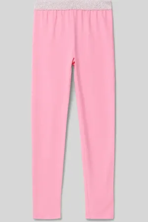 QS by s.Oliver Regular Fit Leggings mit elastischem Glitzer Bund in , Größe 104