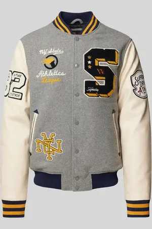 Superdry College-Jacke aus Woll-Mix mit Stehkragen in , Größe L