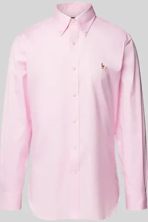 Ralph Lauren Slim Fit Business-Hemd mit Label-Stitching in , Größe 38