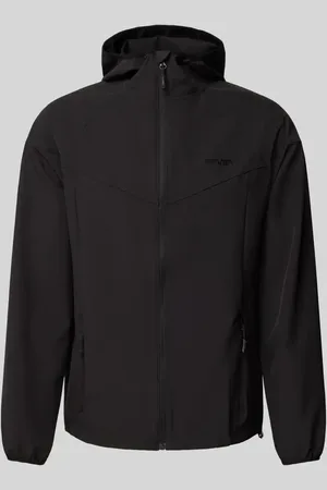 Review Softshell-Jacke mit Label-Print in , Größe L