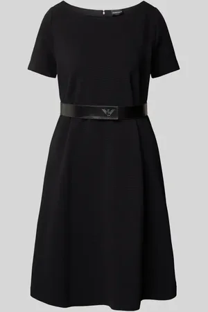 Emporio Armani Knielanges Kleid mit Rundhalsausschnitt in , Größe 38