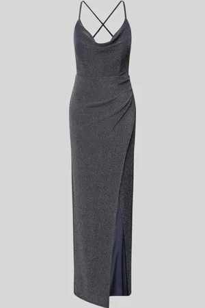V.M. Abendkleid mit seitlicher Raffung in , Größe 32