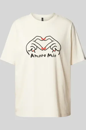 VERO MODA Loose Fit T-Shirt mit Statement Print Modell 