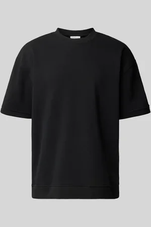 Lindbergh Oversized T-Shirt mit geripptem Rundhalsausschnitt in , Größe XXL