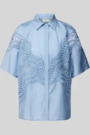 Copenhagen Muse Regular Fit Blusenshirt mit Lochstickerei Modell 