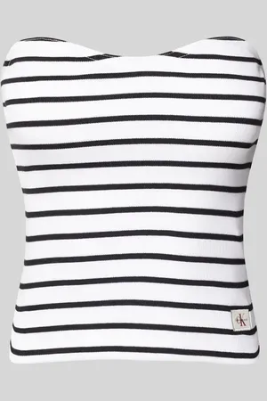 Calvin Klein Bandeau-Top mit Label-Detail in , Größe L