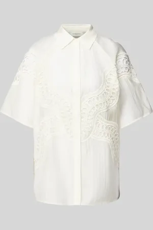 Copenhagen Muse Regular Fit Blusenshirt mit Lochstickerei Modell 