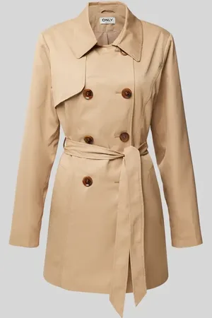 ONLY Regular Fit Trenchcoat mit Kentkragen Modell 