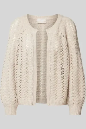 Hemisphere Strickjacke mit gerippten Abschlüssen in , Größe 34
