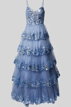 Luxuar Abendkleid im Stufen-Look in , Größe 42