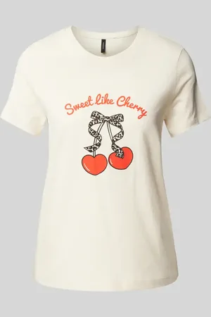 VERO MODA Regular Fit T-Shirt aus reiner Baumwolle Modell 