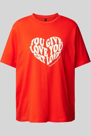 VERO MODA Loose Fit T-Shirt mit Statement Print Modell 
